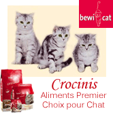 Croquettes et aliments humides pour chats BEWI.CAT Crocinis